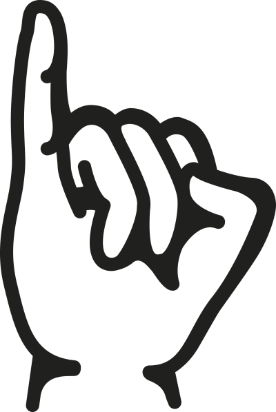 Simbolo della mano Beefriendly