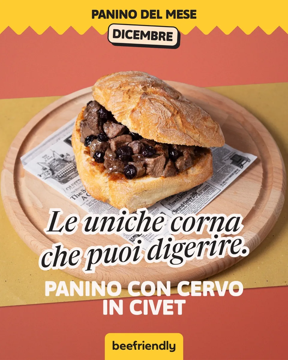 Special di dicembre con cervo in civet